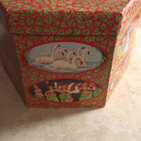 Vintage The Twelve Days Of Christmas Decoupage Balls/Ornaments with Original Box - Picture 4 of 9